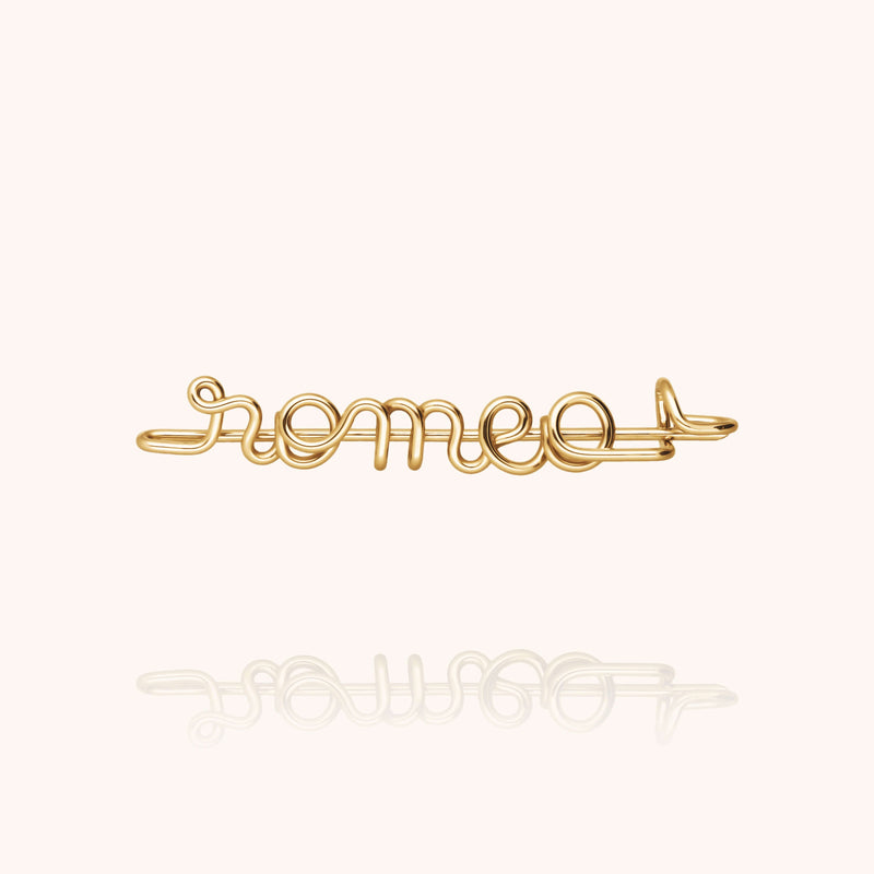 atelier paulin Broche Originale Personnalisée - or jaune laminé