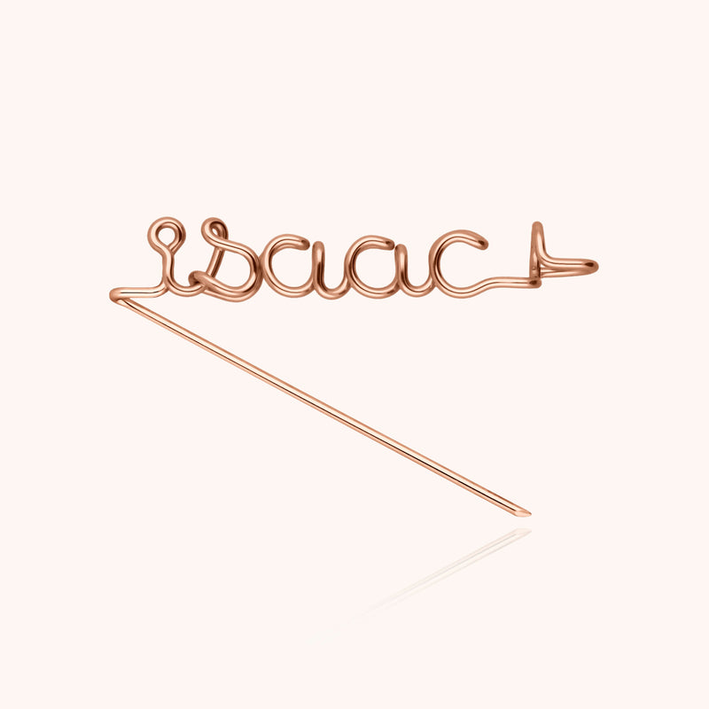 Atelier Paulin Broche Originale Personnalisée - Or Rose Laminé
