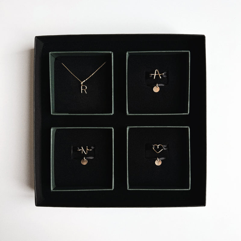 atelier paulin Coffret L'Initiale - or jaune 750/1000