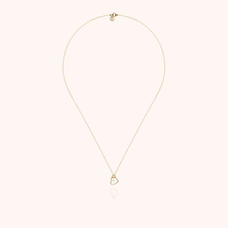 Atelier Paulin Collier Charms Lucky One Coeur - Or Jaune Laminé