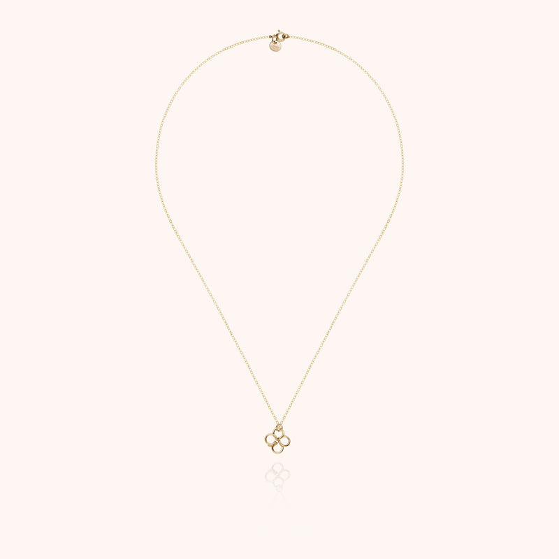 Atelier Paulin Collier Charms Lucky One Trèfle - Or Jaune Laminé