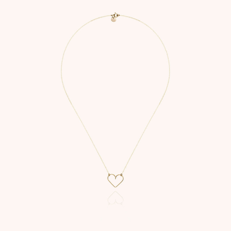 Atelier Paulin Collier Coeur Richelieu - Or Jaune Laminé
