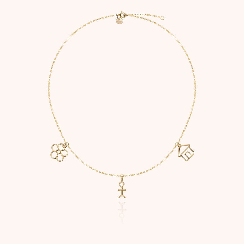 Atelier Paulin Collier Dream Big - Collier Charms Enfance En Or Laminé