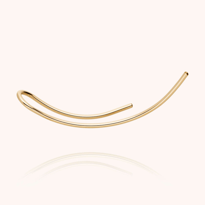 atelier paulin Ear Cuff Aphrodite Pure - or jaune laminé