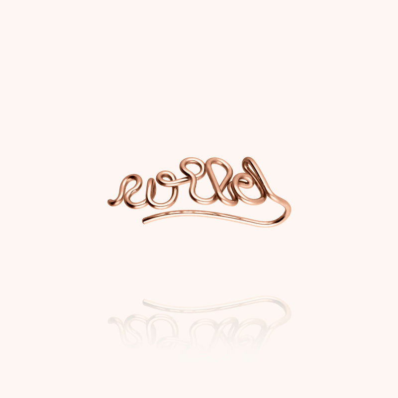 Atelier Paulin Ear Cuff Original Personnalisé - Or Rose Laminé
