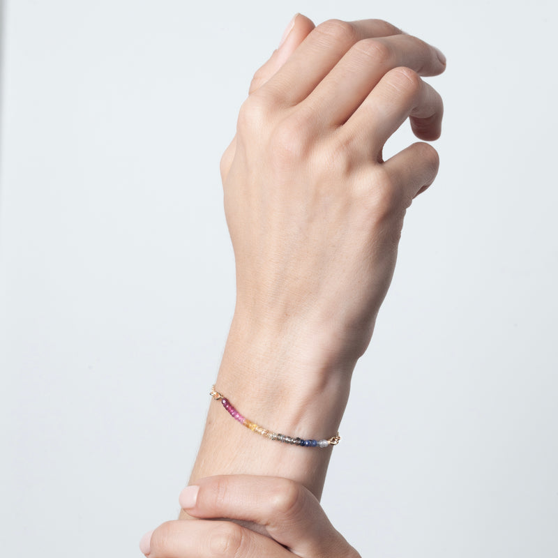 Atelier Paulin Nonza Chain Bracelet - Rainbow Sapphire