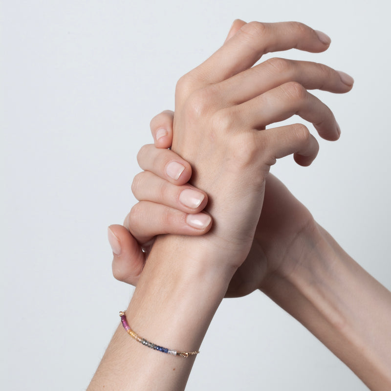 Atelier Paulin Nonza Chain Bracelet - Rainbow Sapphire