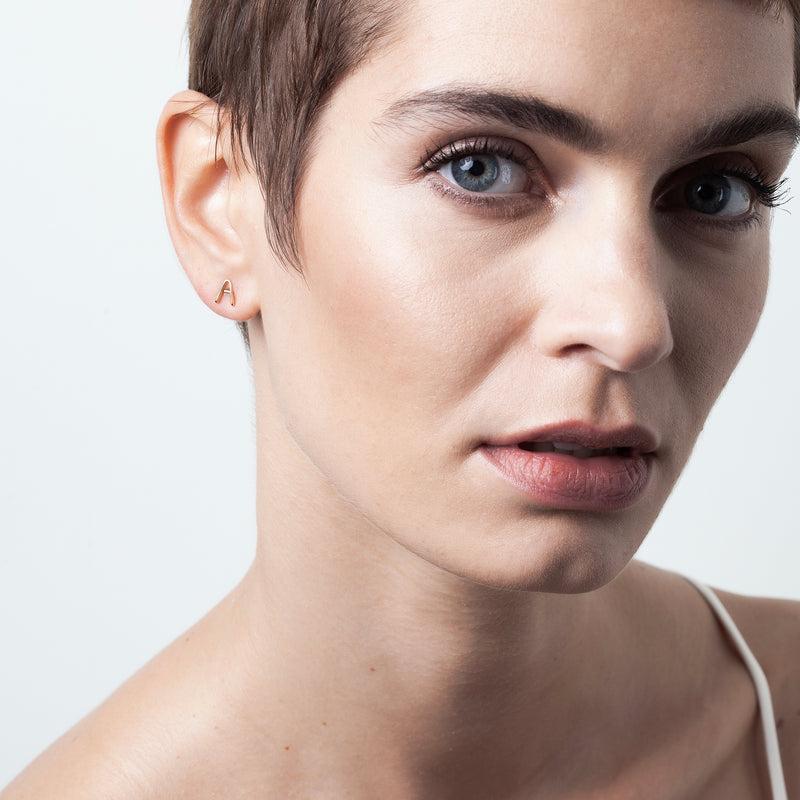 Atelier Paulin Puce D'Oreille Capitale Initiale - Or Jaune 750/1000