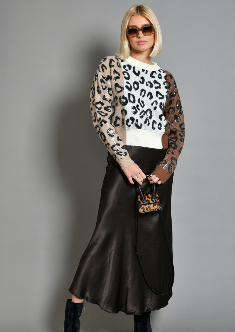 au soleil de saint tropez Pull aboukir léopard au soleil de saint tropez Pull aboukir léopard
