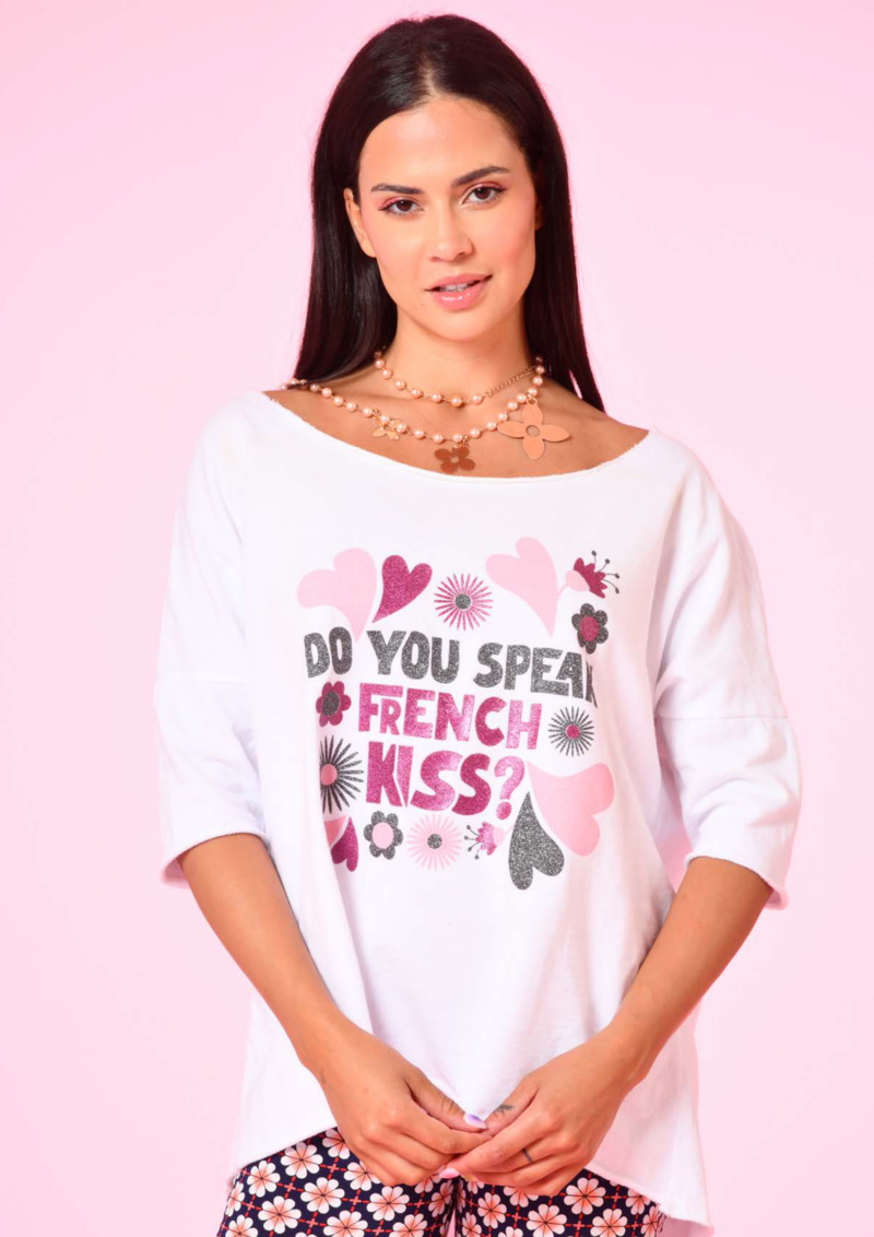 au soleil de saint tropez Pull adonis - French kiss Blanc été summer 2024 Sweat ocean