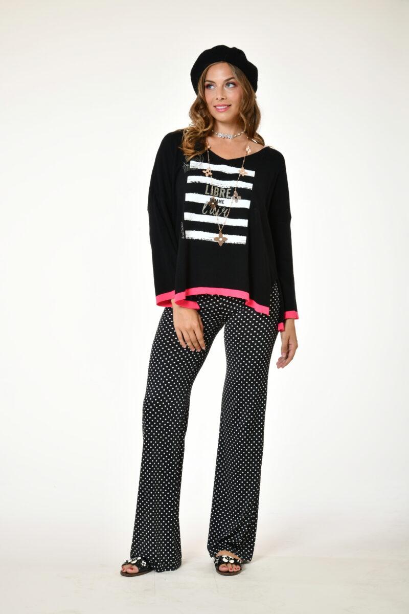 au soleil de saint tropez Pull Cushy - Libre - Noir printemps 2024 au soleil de saint tropez Pull Cushy - Libre - Noir printemps 2024