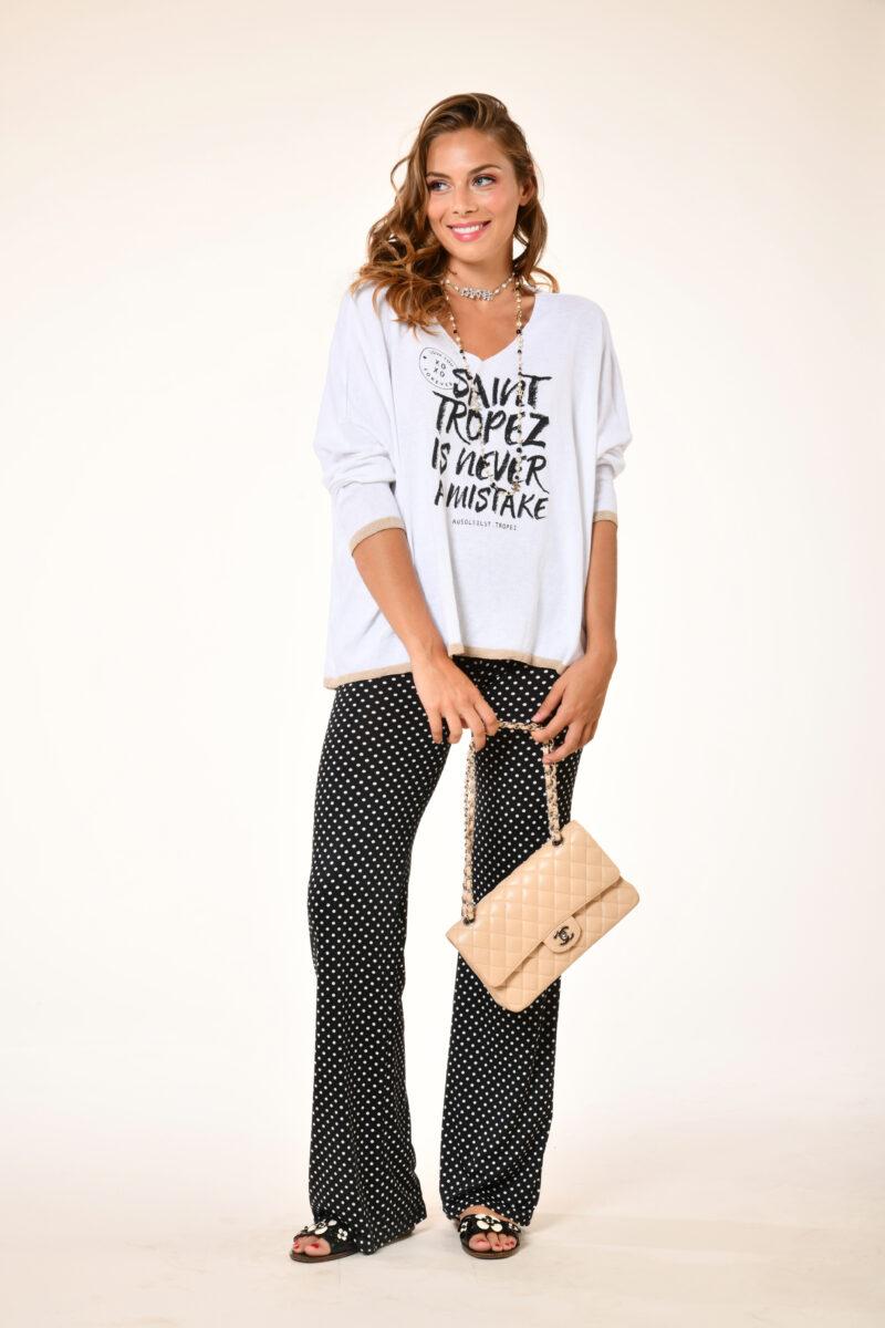 au soleil de saint tropez Pull Cushy - Mistake - Blanc printemps 2024