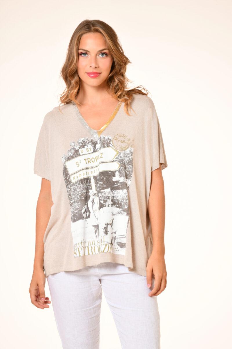 au soleil de saint tropez Pull dolce Ramatuelle - beige printemps 2024