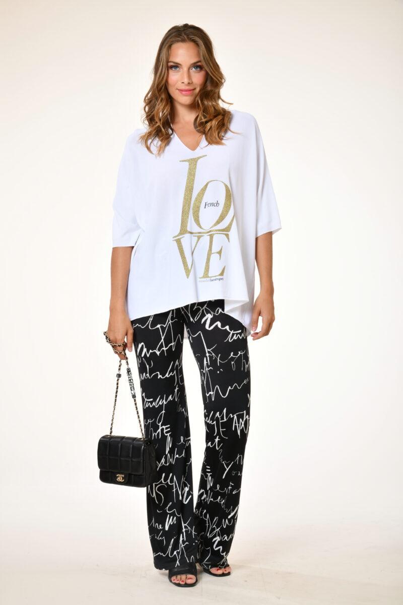 au soleil de saint tropez Pull élégance - French love - blanc printemps 2024