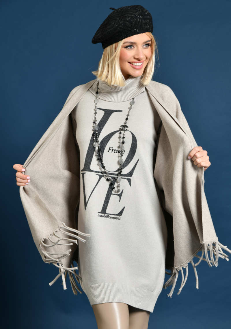 au soleil de saint tropez Robe Pull col Tuilerie French love