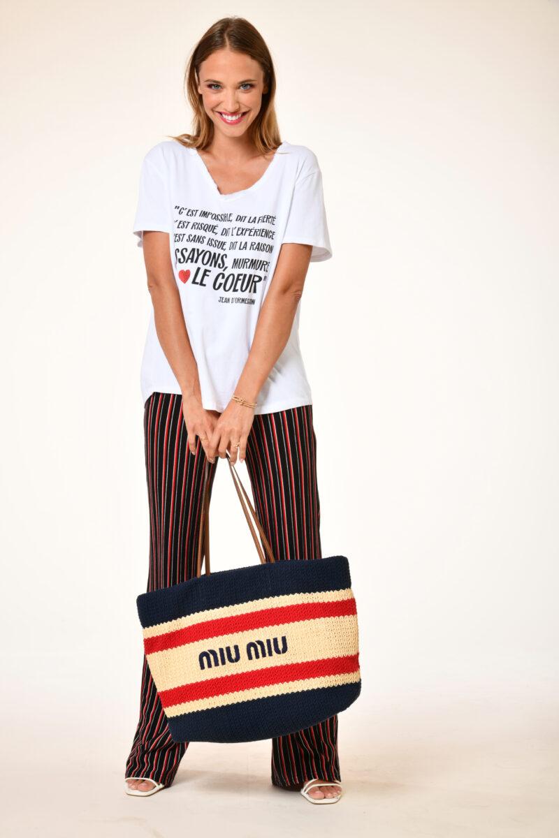 au soleil de saint tropez T-shirt chéri - Fierté - blanc printemps 2024