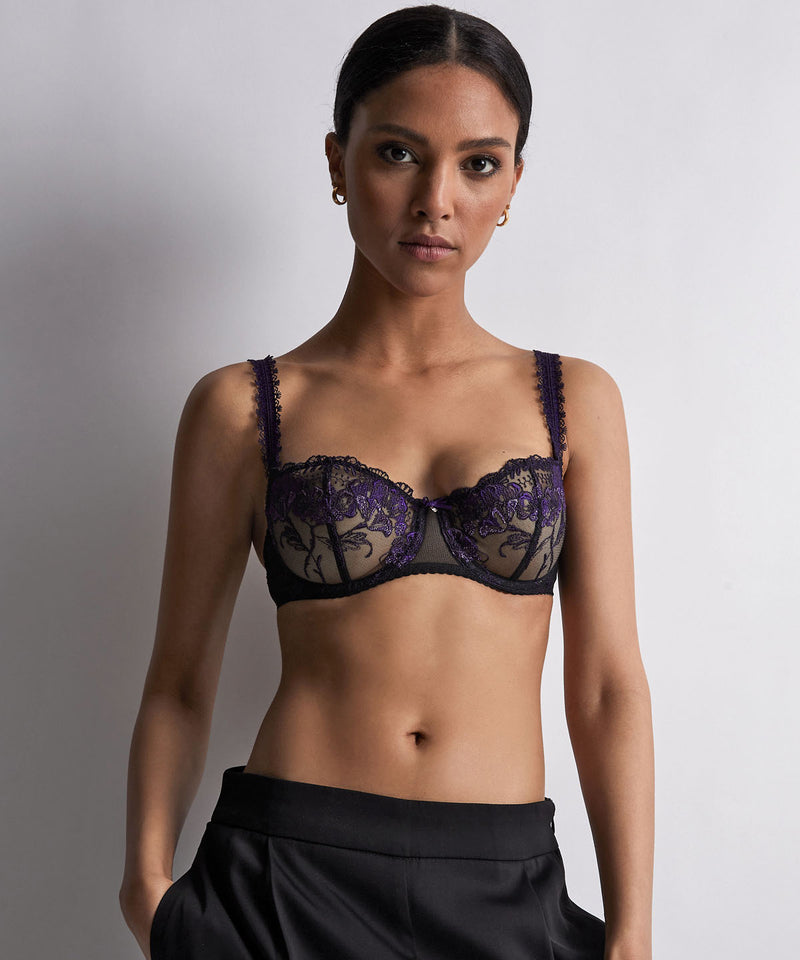 Aubade À Fleur De Toi Dark Orchid Corbeille Avec Armatures