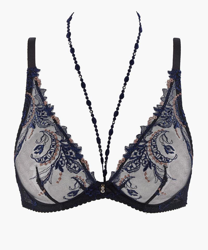 aubade Amour Précieux Cosmic Blue Triangle avec armatures