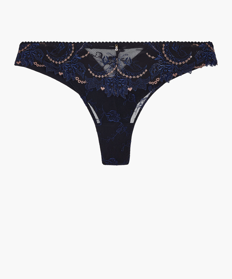 aubade Amour Précieux Cosmic Blue Tanga