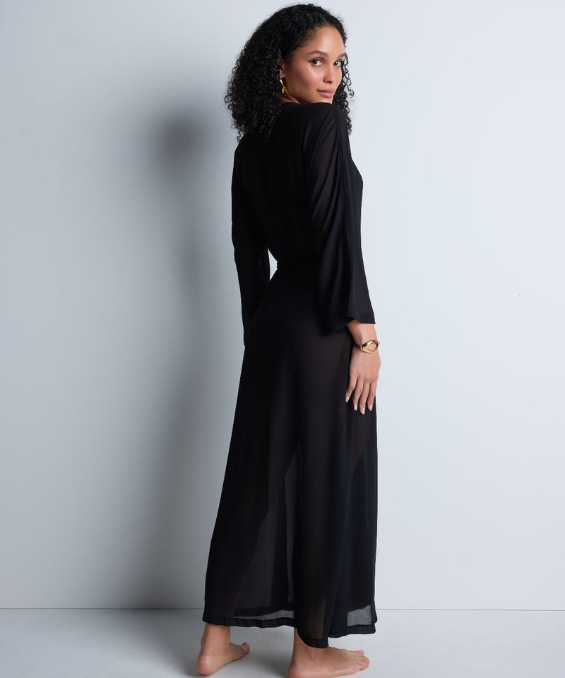 Aubade Beach Walk Black Kimono