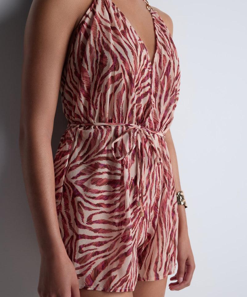 Aubade Beach Walk Pink Tiger Combishort