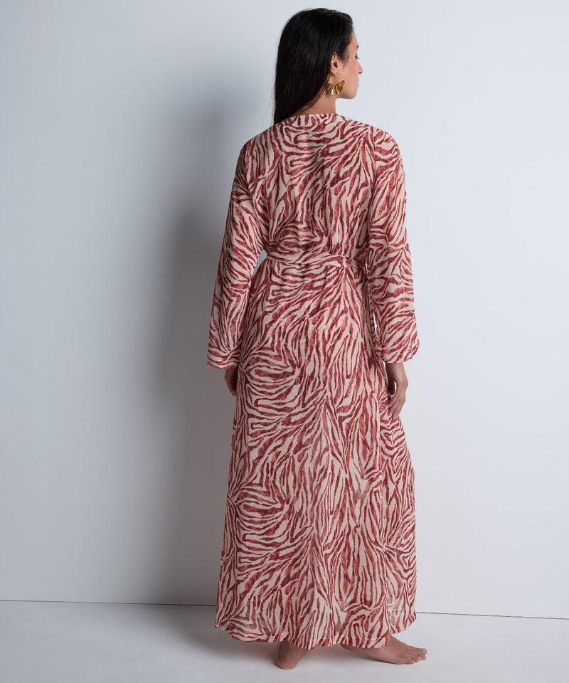Aubade Beach Walk Pink Tiger Kimono
