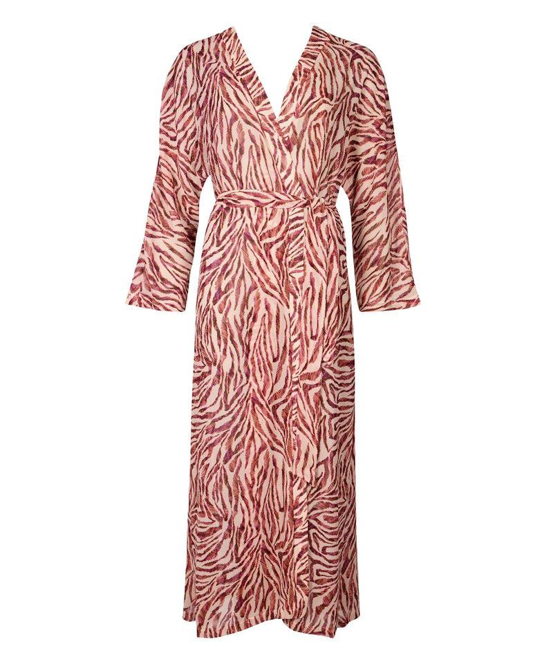 aubade Beach Walk Pink Tiger Kimono
