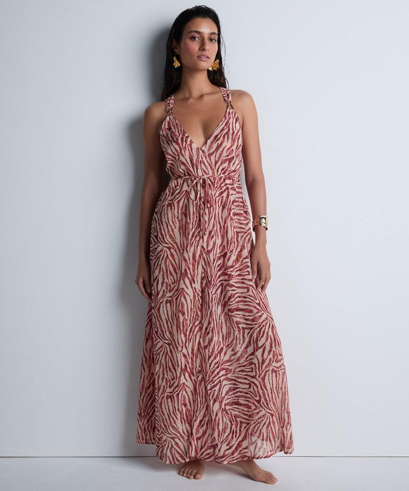 Aubade Beach Walk Pink Tiger Robe