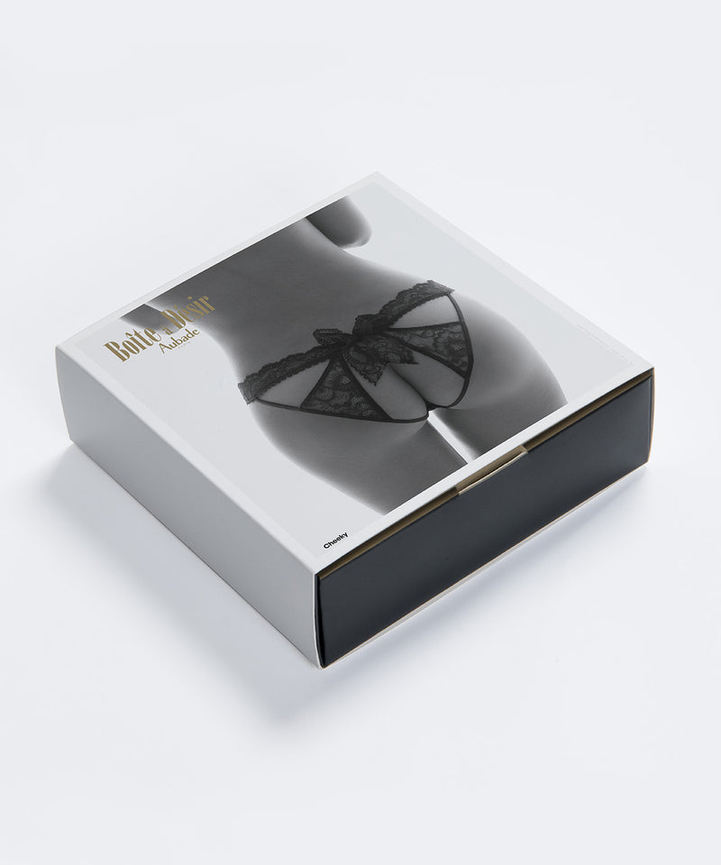 Aubade Boîte à Désir Noir Taille Basse