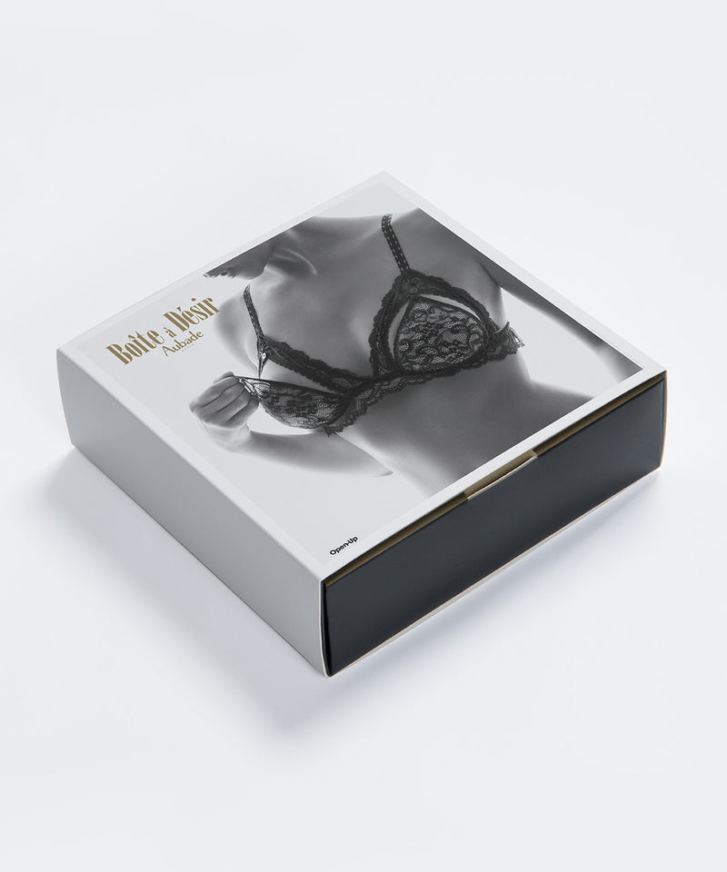 Aubade Boîte à Désir Noir Triangle Open-up