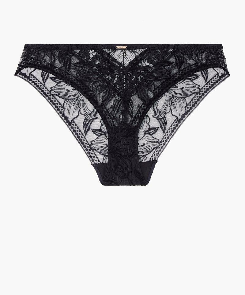 aubade Cœur à Corps Noir Culotte Italienne
