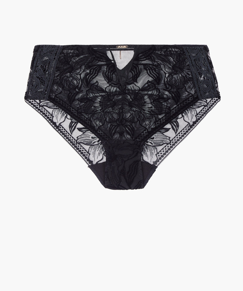 aubade Cœur à Corps Noir Culotte taille haute