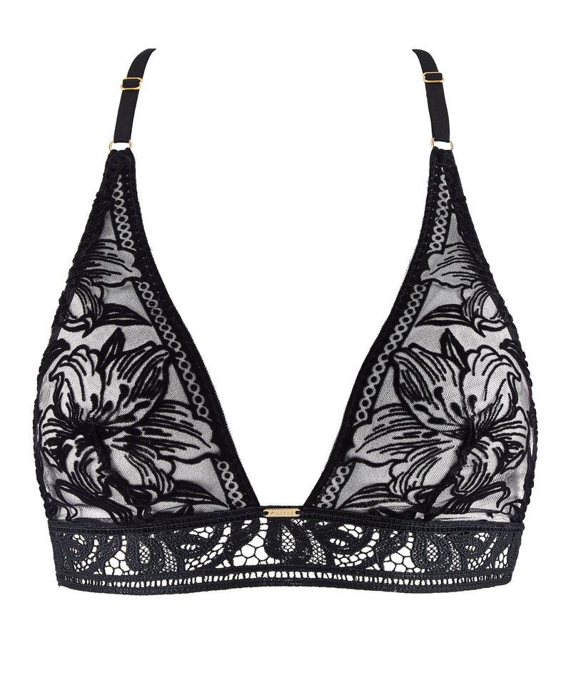 Aubade Cœur à Corps Noir Triangle Bralette