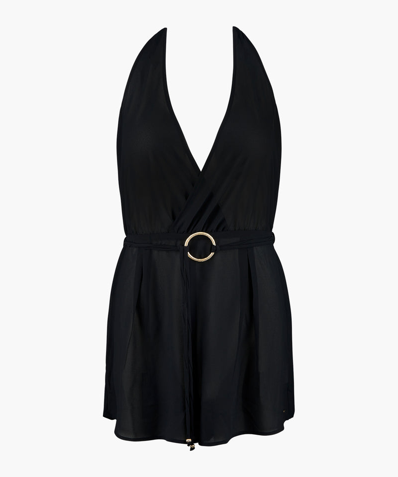 aubade Evening Sand Noir Combishort