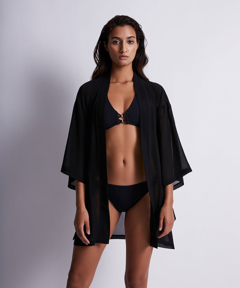 Aubade Evening Sand Noir Kimono
