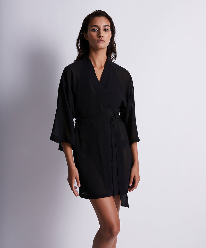 Aubade Evening Sand Noir Kimono