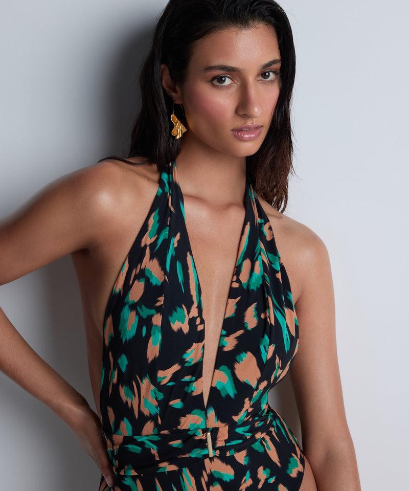 Aubade Feline Energy Green Panther Une Pièce