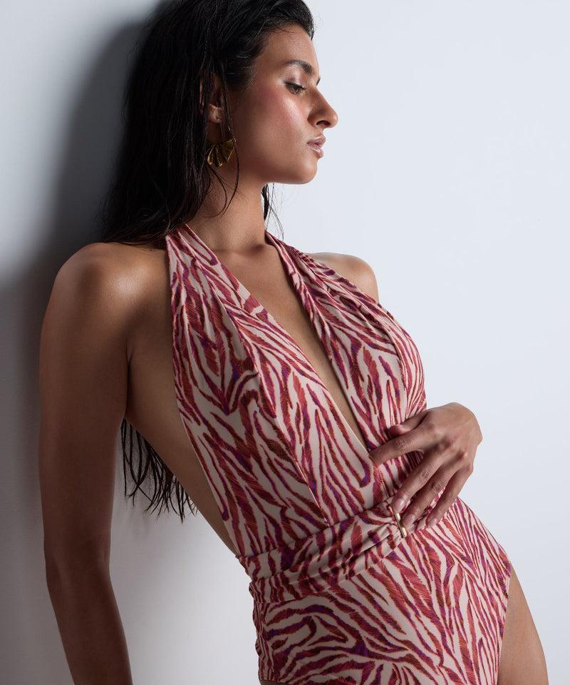 Aubade Feline Energy Pink Tiger Une Pièce