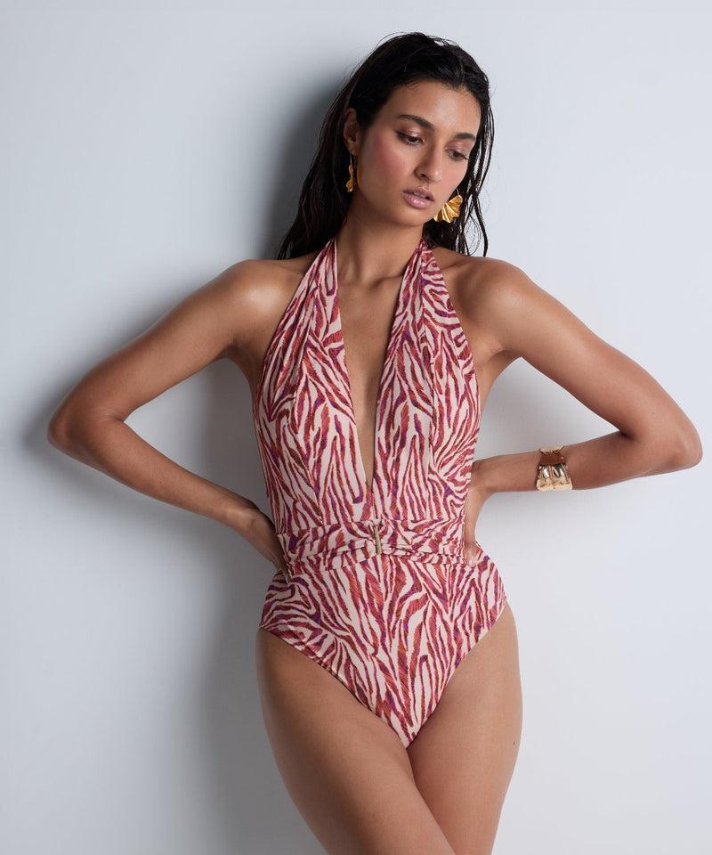 Aubade Feline Energy Pink Tiger Une Pièce