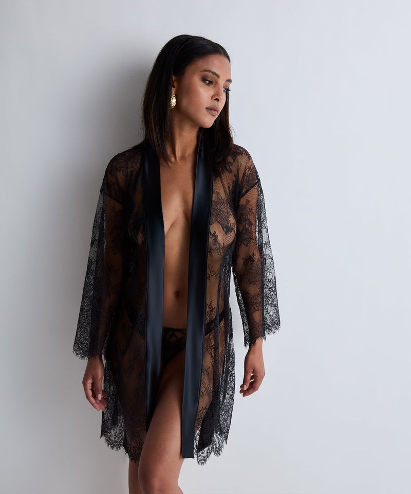 Aubade Histoire D’un Soir Noir Kimono