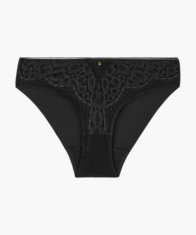aubade Illusion Fauve Black Culotte Brésilienne
