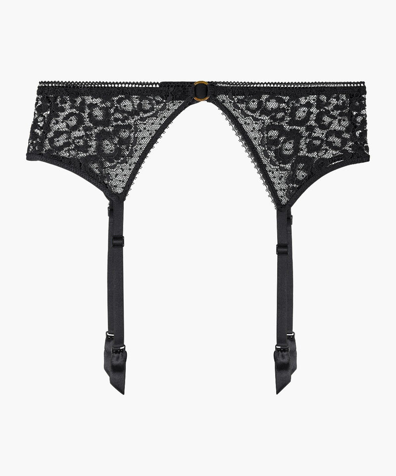 Aubade Illusion Fauve Black Porte-jarretelles