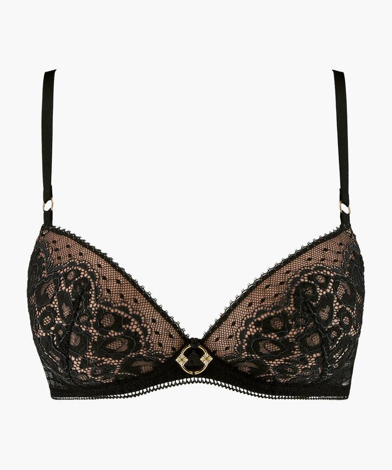 aubade Illusion Fauve Black Push-up coques