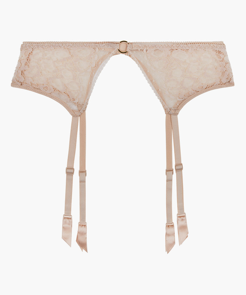 aubade Illusion Fauve Thé Blanc Porte-jarretelles