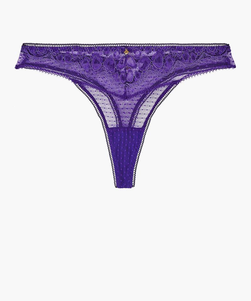 aubade Illusion Fauve Ultraviolet Tanga
