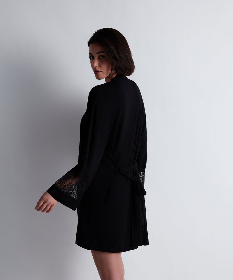 Aubade Lazy Days Noir Kimono