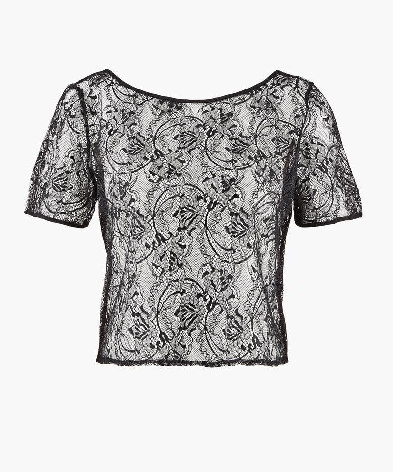 aubade Lazy Days Noir Top manches courtes