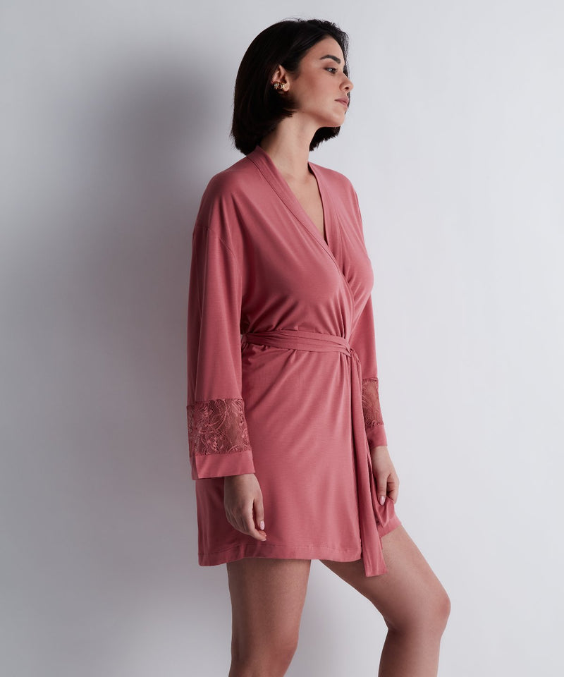 Aubade Lazy Days Rosewood Kimono