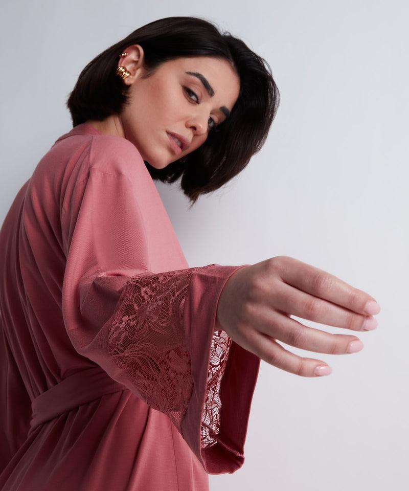Aubade Lazy Days Rosewood Kimono