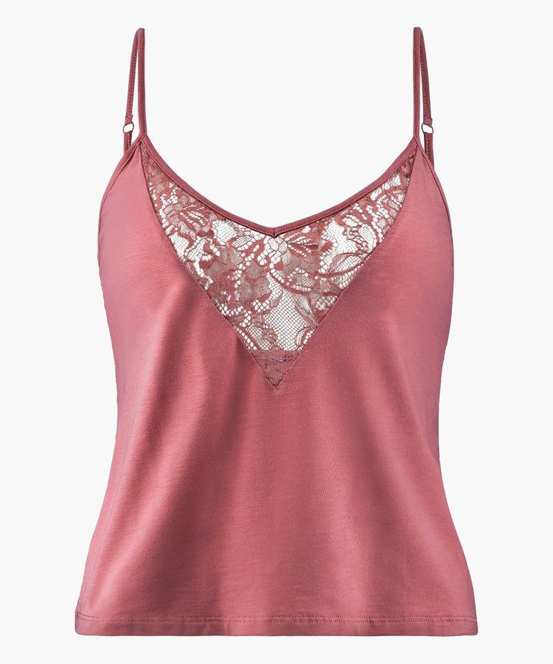 aubade Lazy Days Rosewood Top à fines bretelles